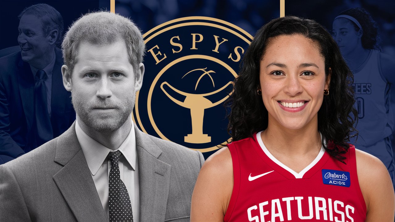 Prince Harry and Dawn Staley honored at the 2024 ESPYs for their significant contributions to mental health advocacy and women's basketball.